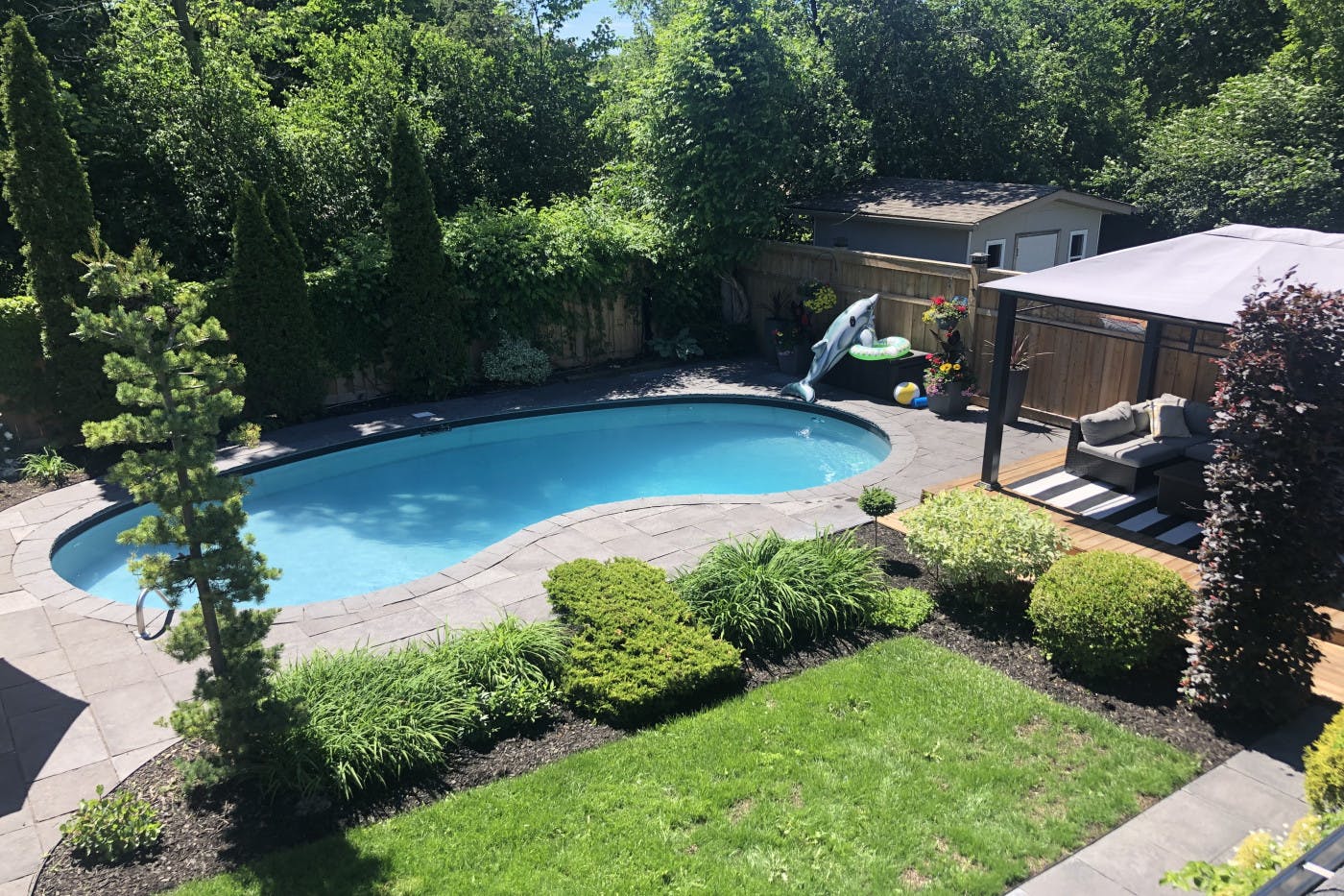 Heated Salt Water Pool Oasis Private Pool in Brampton Swimply