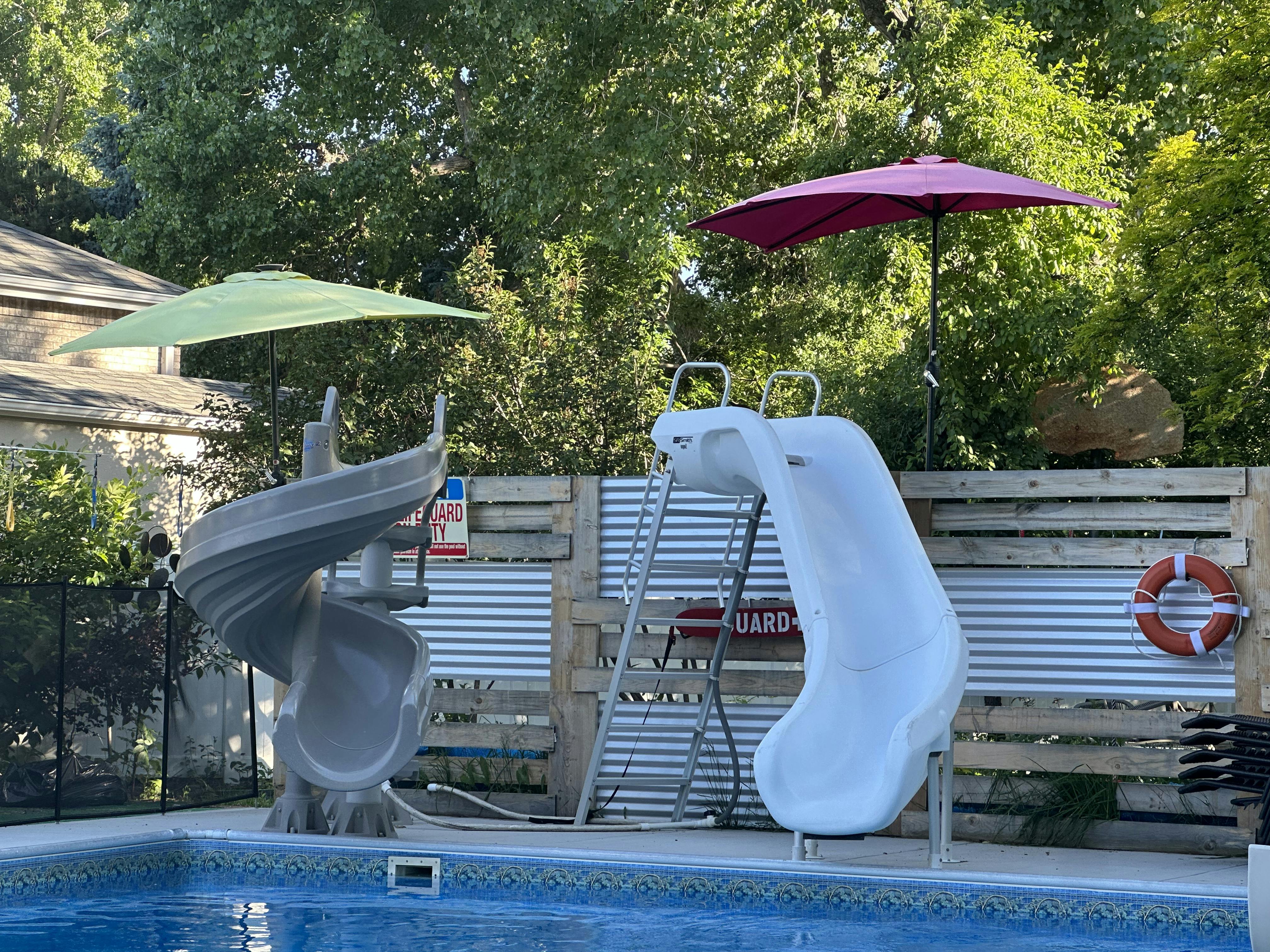 Inflatable slide for 2024 above ground pool