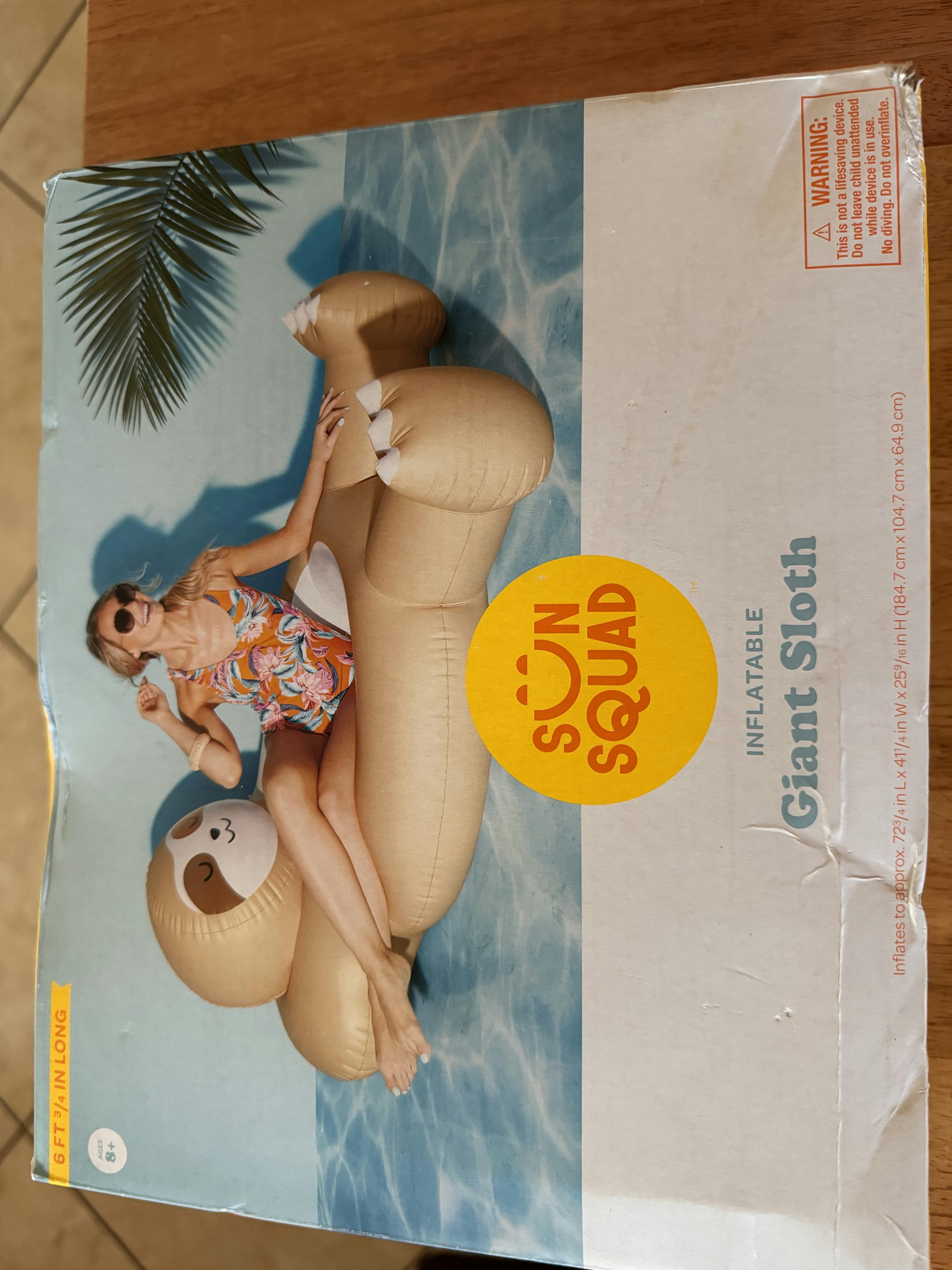 Giant Sloth Sloth Pool Inflatable Target Sloth Sloth Pool Toy Sun