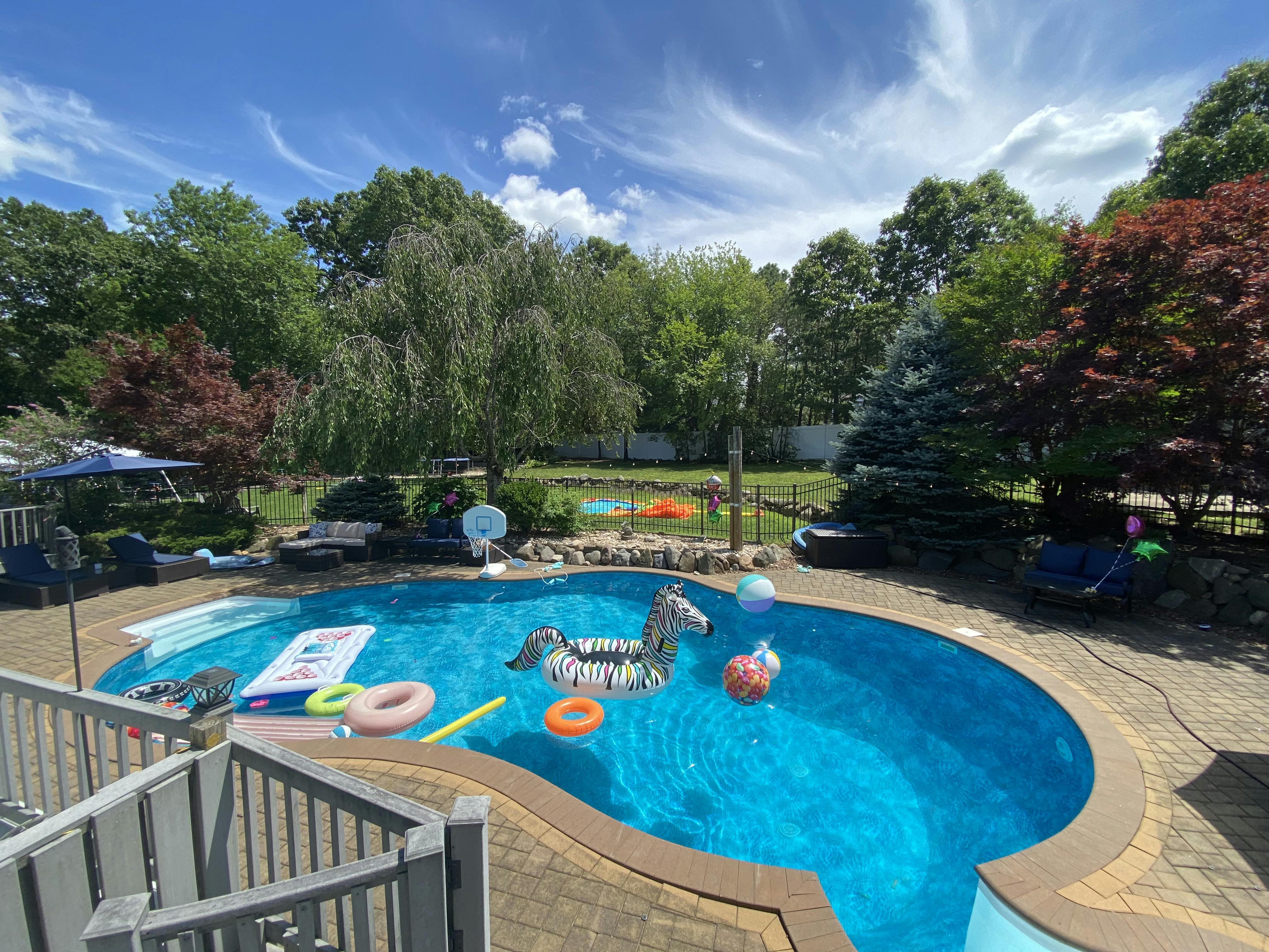 Resort Like Custom Pool And Large Backyard - Rent a private pool in Lake Grove, New York