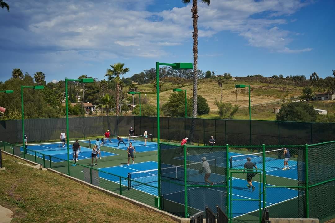4 pickleball courts with adjacent pavilion Private Court in Escondido